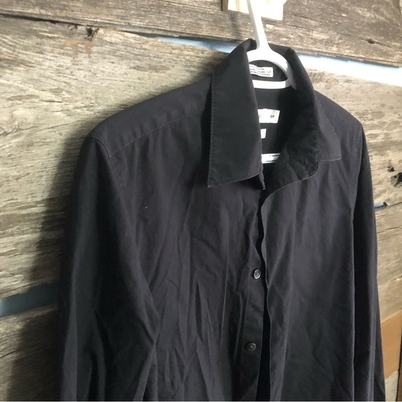 Calvin Klein Size Small Black Button Down Shirt - Picture 2 of 4